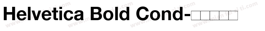 Helvetica Bold Cond字体转换